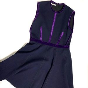 Aquilano Rimondi a line dress navy purple